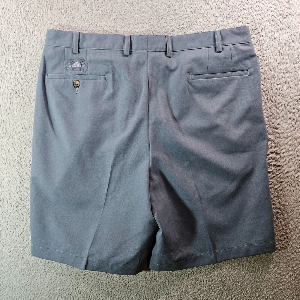 Donald Ross Shorts‎ Men 38 x 8.5 Flat Front Graynish Blue